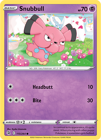 Snubbull  115/264 Pokémon TCG Fusion Strike