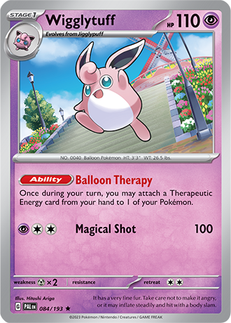 Wigglytuff  84/193 Pokémon TCG Paldea Evolved