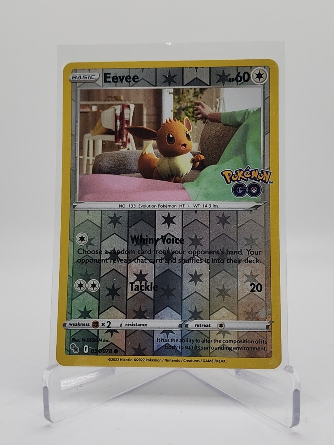 Eevee [Reverse Holo] 54/78 Pokémon TGC Pokemon Go