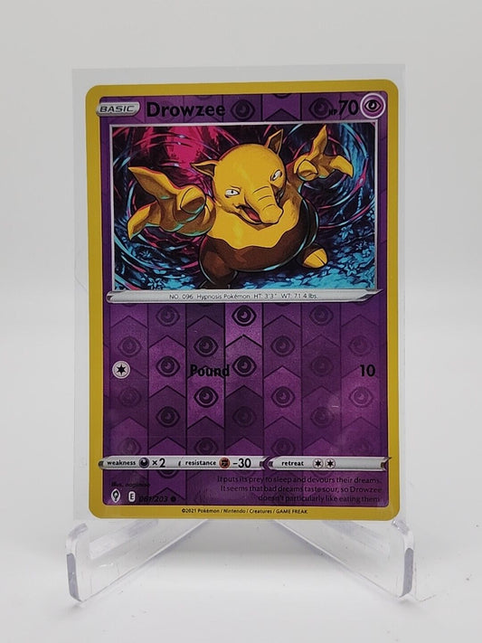 Drowzee [Reverse Holo]  61/203 Pokémon TCG Evolving Skies