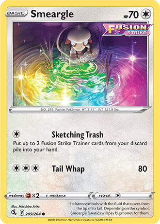 Smeargle  209/264 Pokémon TCG Fusion Strike