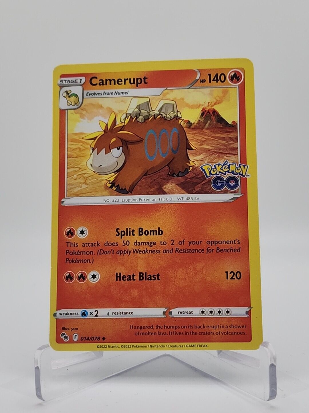 Camerupt 14/78 Pokémon TGC Pokemon Go