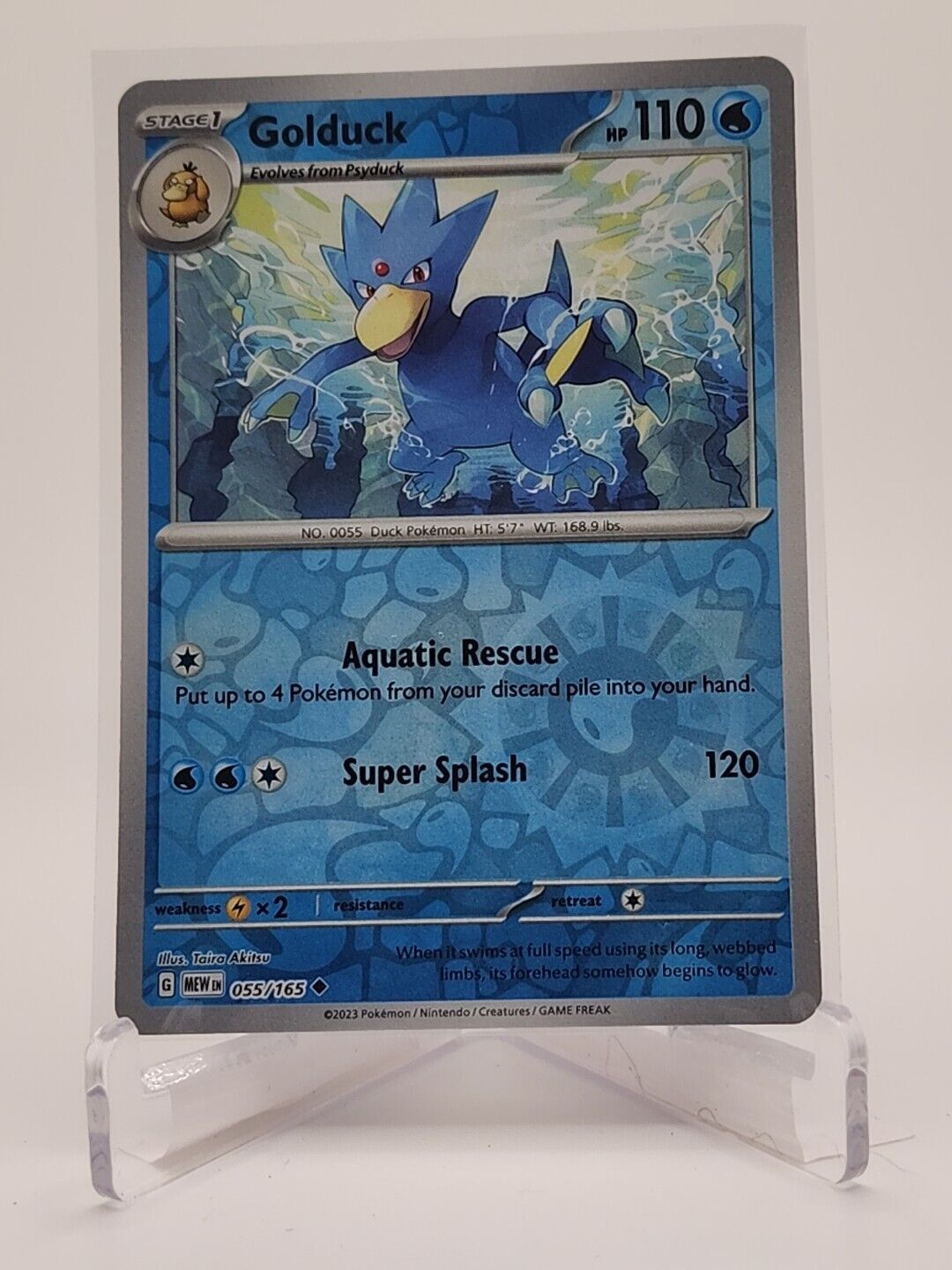 55/165 Golduck [Reverse Holo]  Pokémon TGC Scarlet & Violet - 151