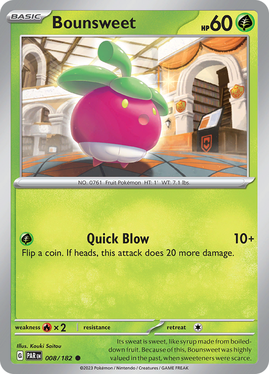 Bounsweet  8/182 Pokémon TCG Paradox Rift