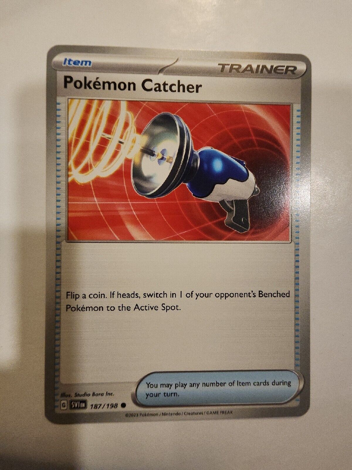 Pokemon Catcher 187/198 Pokémon TGC Scarlet & Violet