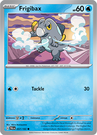 Frigibax  57/193 Pokémon TCG Paldea Evolved