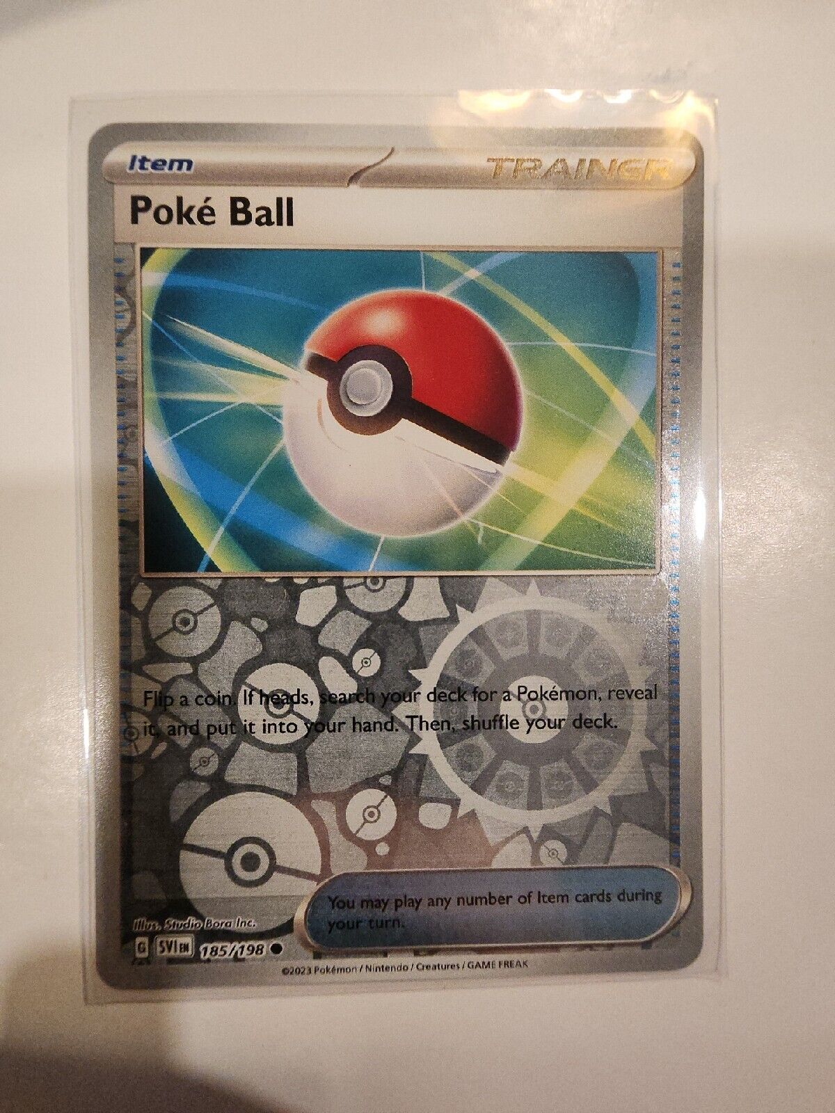 Poke Ball [Reverse Holo] 185/198 Pokémon TGC Scarlet & Violet