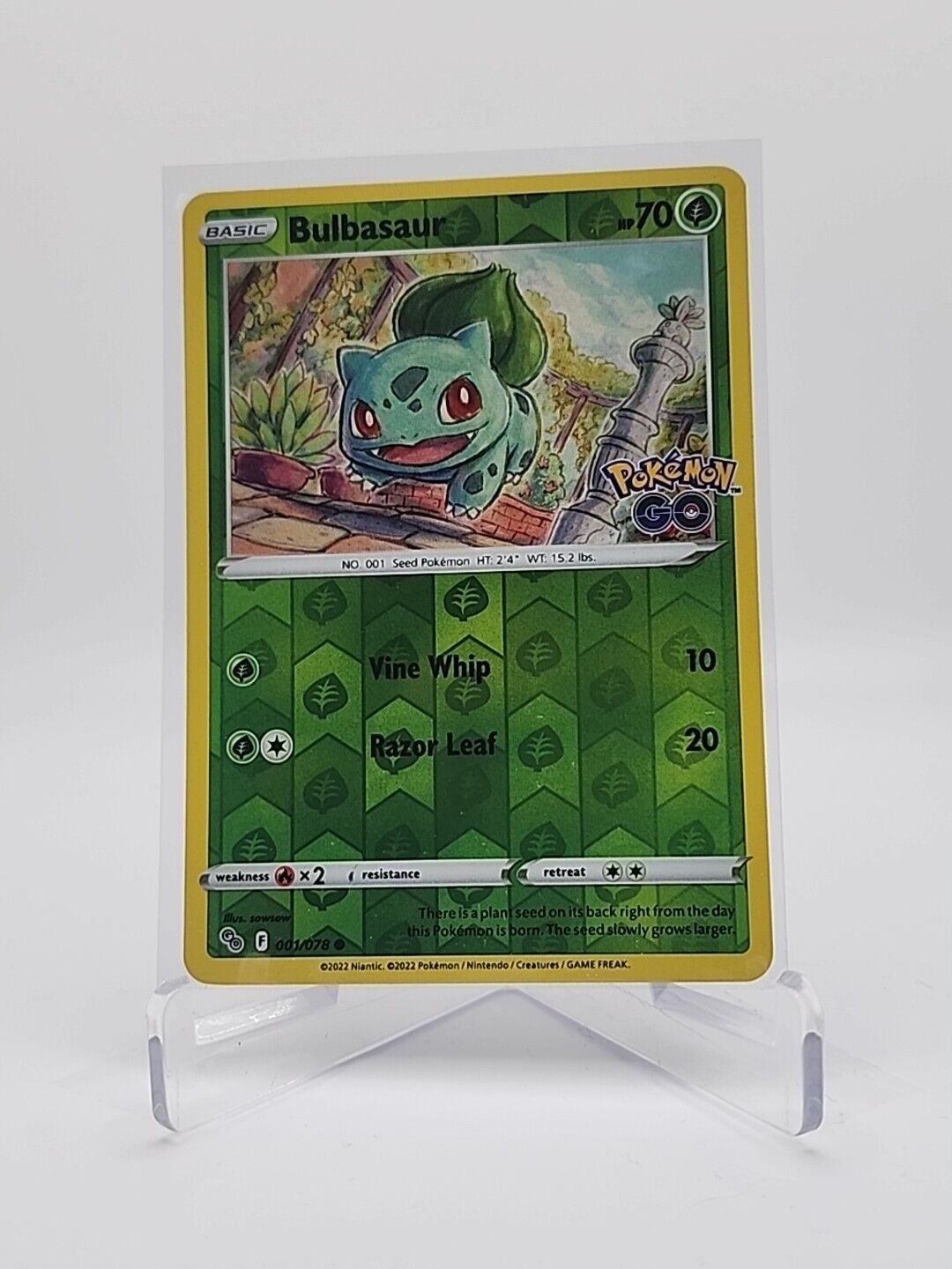 Bulbasaur [Reverse Holo] 1/78 Pokémon TGC Pokemon Go