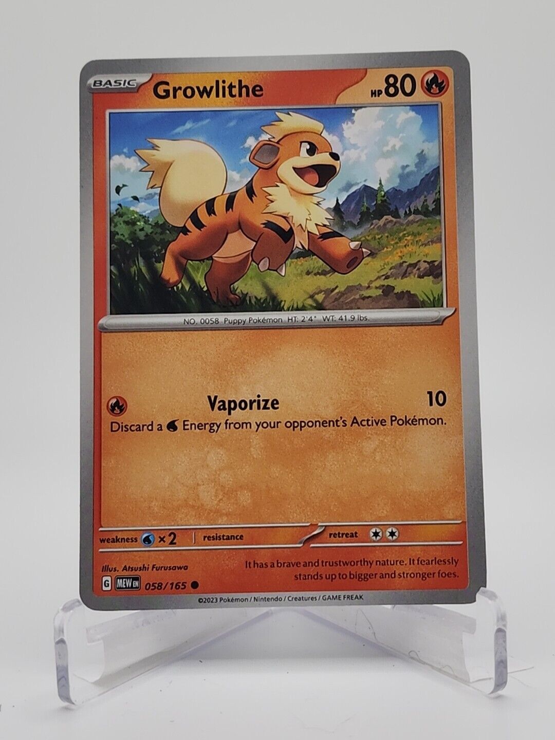 58/165 Growlithe  Pokémon TGC Scarlet & Violet - 151