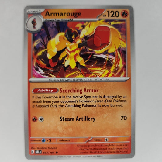 Armarouge 44/197 Pokémon TGC Obsidian Flames