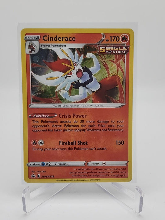 Cinderace SWSH278 Black Star Promo Pokémon TGC Crown Zenith