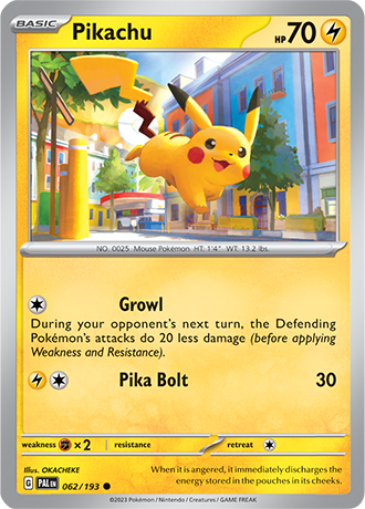 Pikachu  62/193 Pokémon TCG Paldea Evolved