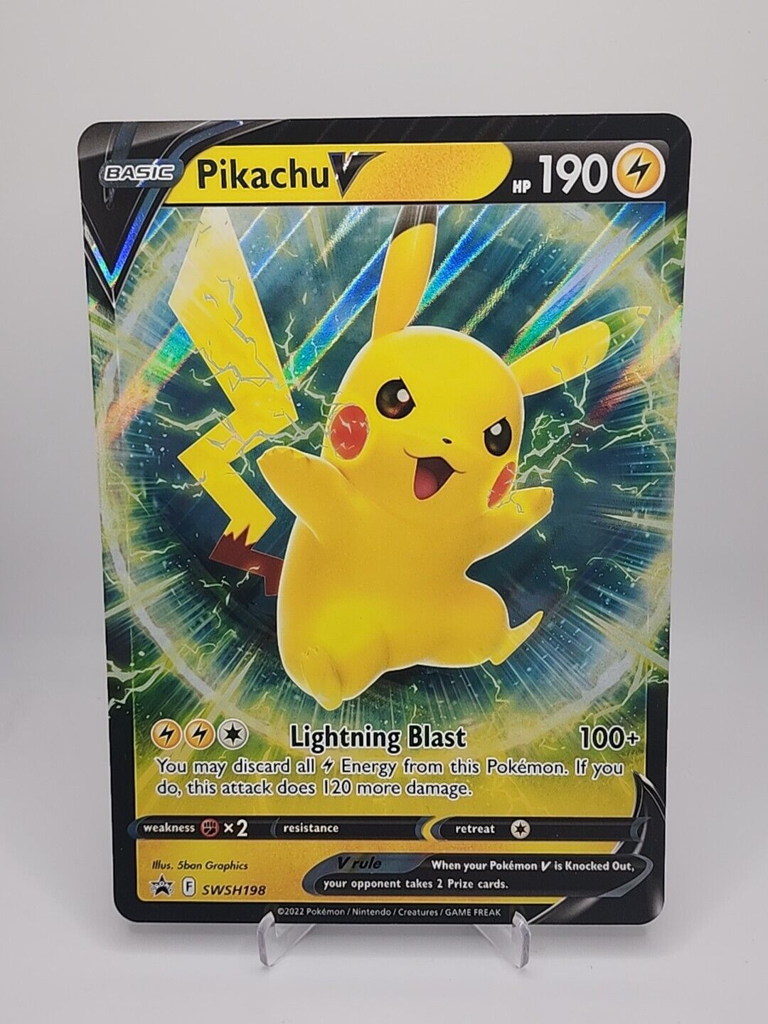 Pikachu V [Jumbo]  SWSH198 Pokémon TCG  - Jumbo Card