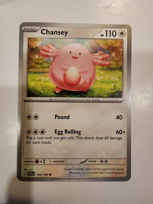 Chansey 144/198 Pokémon TGC Scarlet & Violet