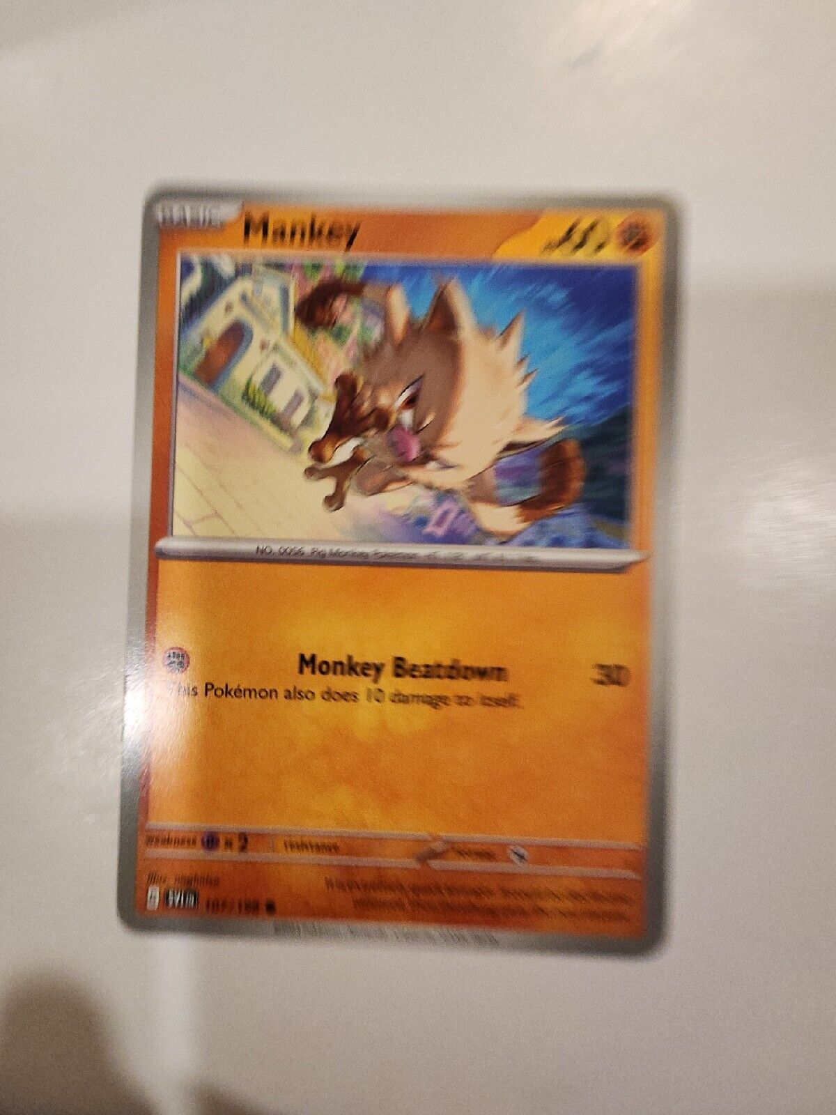 Mankey 107/198 Pokémon TGC Scarlet & Violet