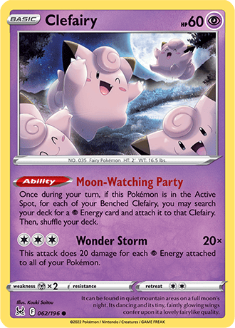 Clefairy  62/196 Pokémon TCG Lost Origin