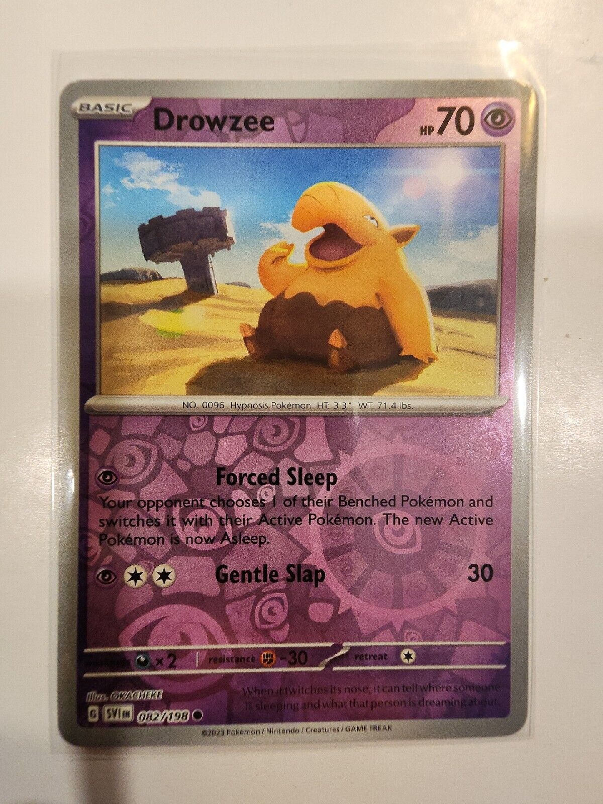 Drowzee [Reverse Holo] 82/198 Pokémon TGC Scarlet & Violet