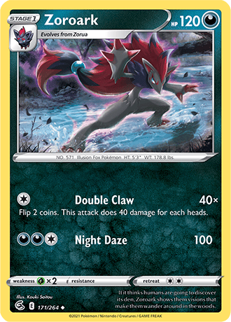 Zoroark  171/264 Pokémon TCG Fusion Strike