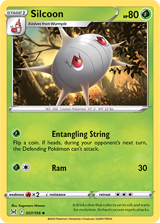 Silcoon  7/196 Pokémon TCG Lost Origin