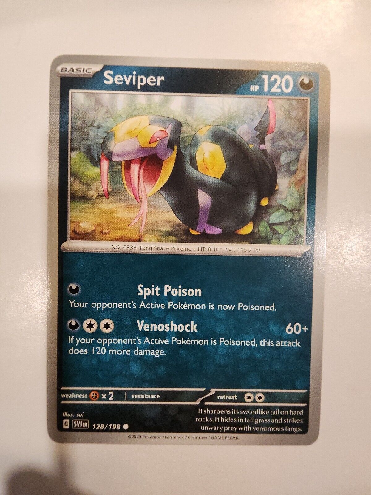 Seviper 128/198 Pokémon TGC Scarlet & Violet