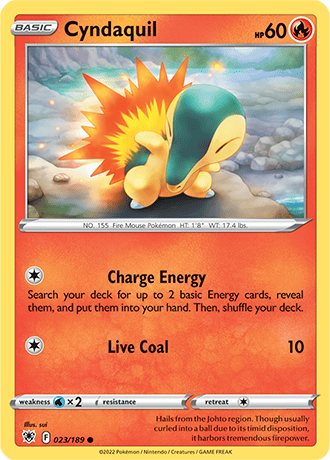 Cyndaquil  23/189 Pokémon TCG Astral Radiance