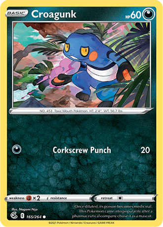 Croagunk  165/264 Pokémon TCG Fusion Strike