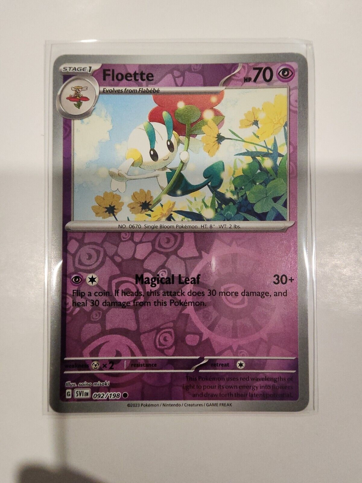 Floette [Reverse Holo] 92/198 Pokémon TGC Scarlet & Violet