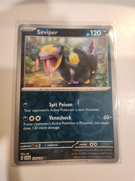 Seviper [Reverse Holo] 128/198 Pokémon TGC Scarlet & Violet