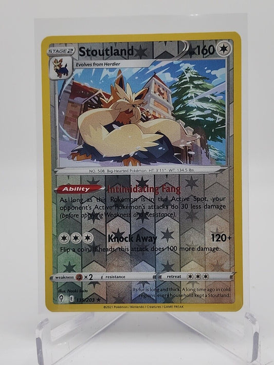 Stoutland [Reverse Holo]  135/203 Pokémon TCG Evolving Skies