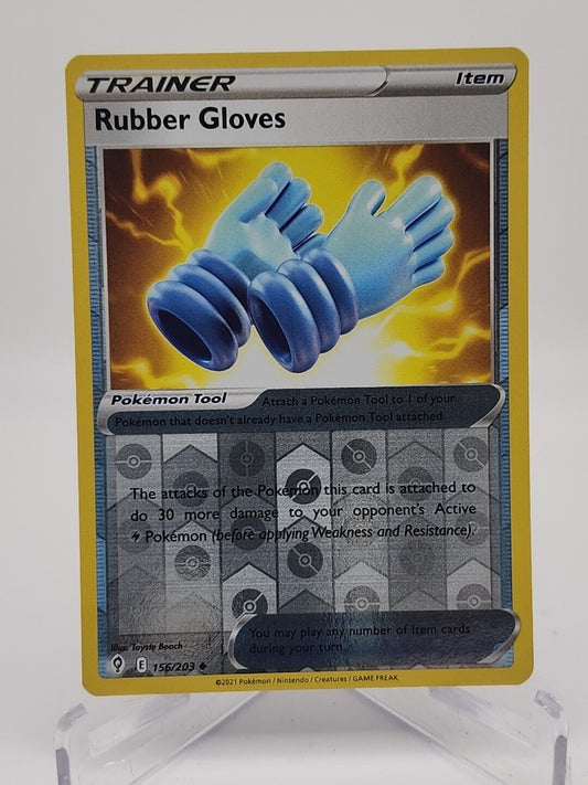 Rubber Gloves [Reverse Holo]  156/203 Pokémon TCG Evolving Skies