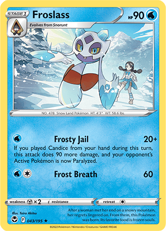 Froslass  43/195 Pokémon TCG Silver Tempest