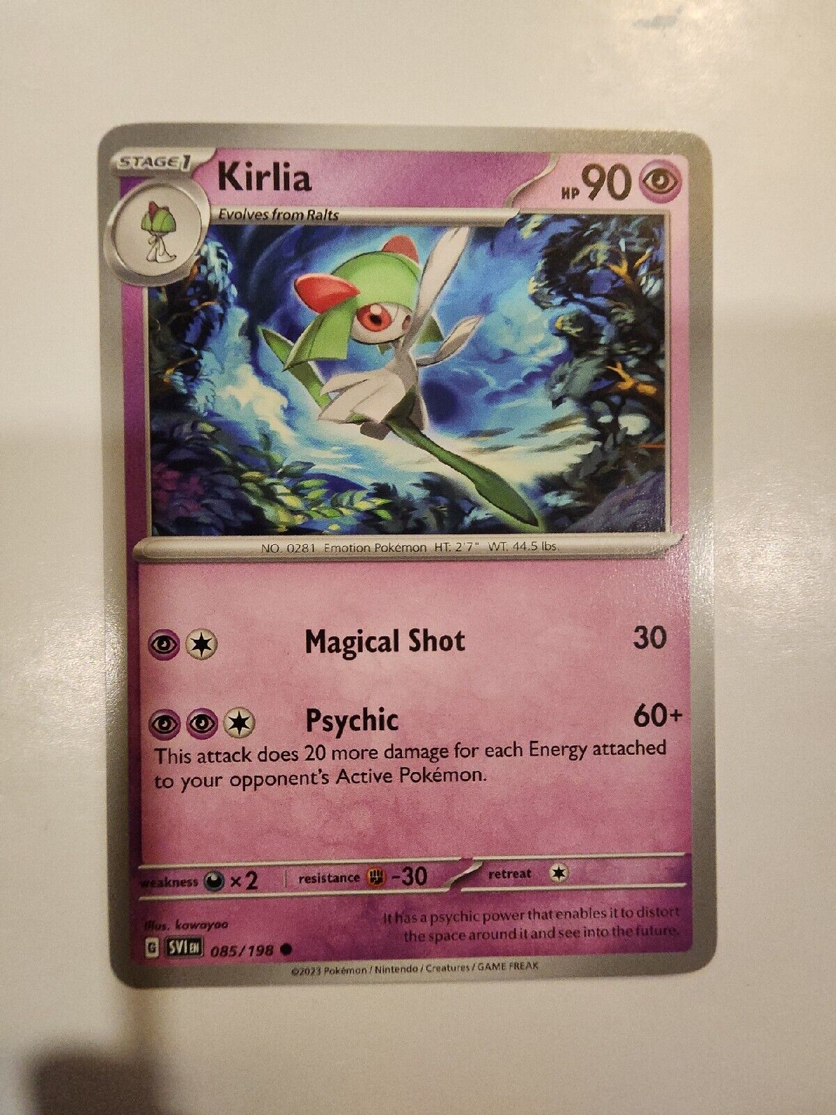 Kirlia 85/198 Pokémon TGC Scarlet & Violet