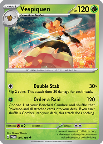 Vespiquen [Reverse Holo]  9/193 Pokémon TCG Paldea Evolved