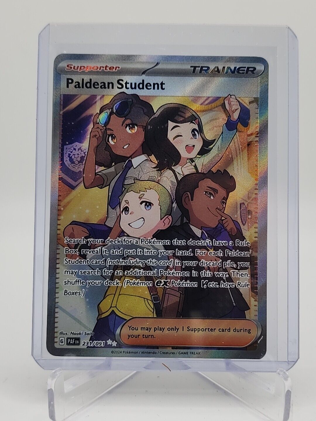 Paldean Student  231/91 Pokémon TCG Paldean Fates