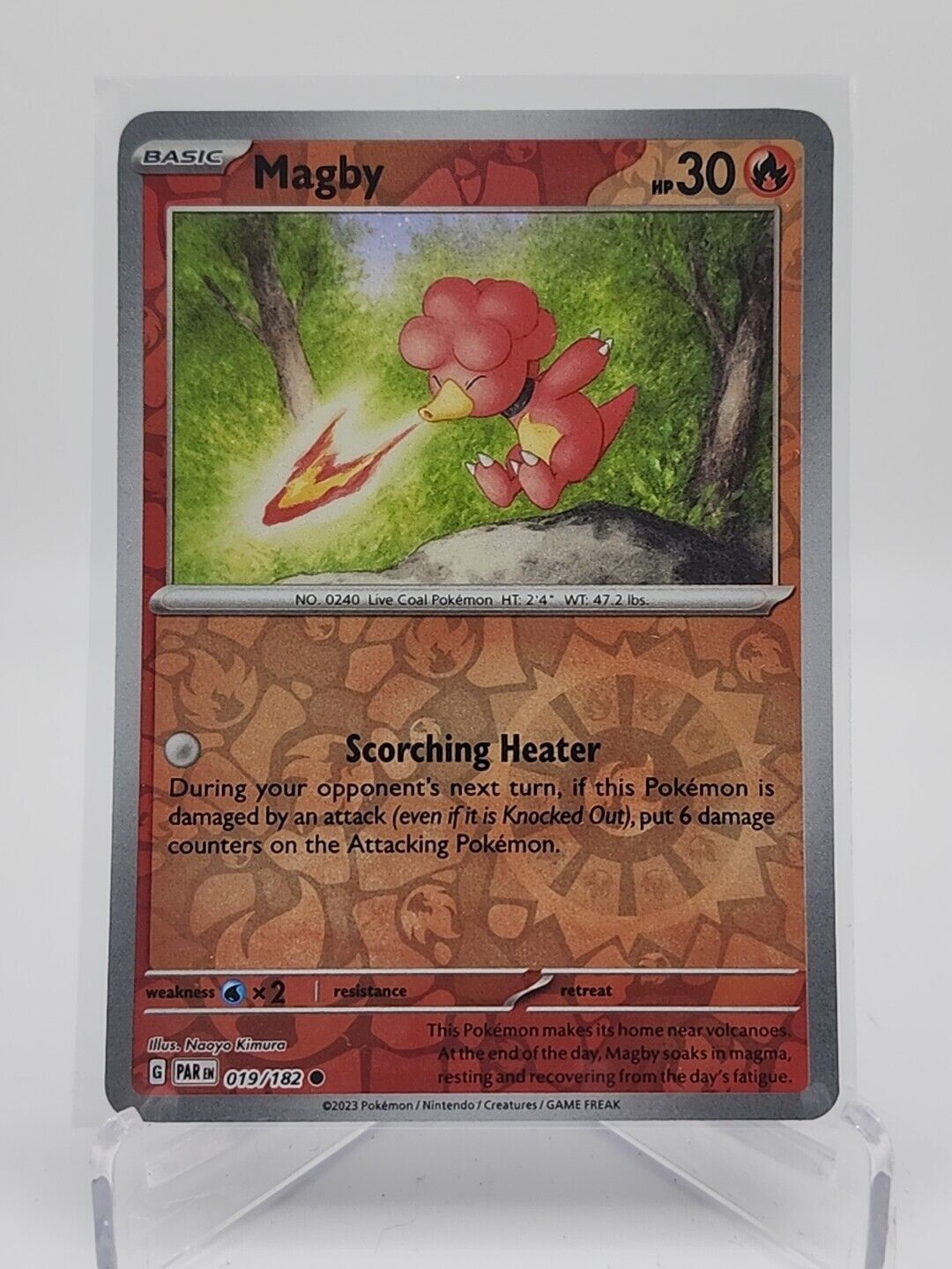 Magby [Reverse Holo]  19/182 Pokémon TCG Paradox Rift