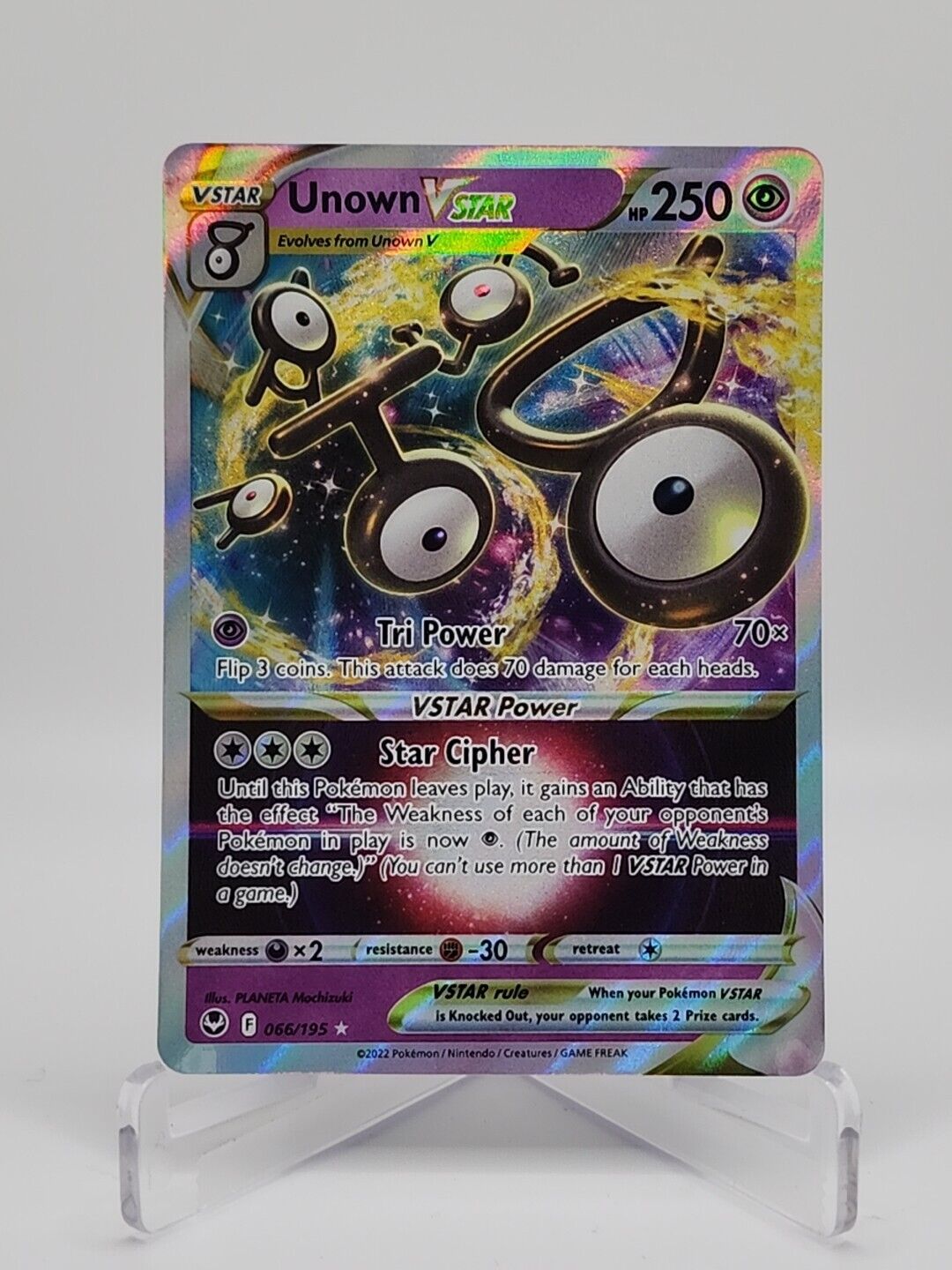 Unown VSTAR  66/195 Pokémon TCG Silver Tempest