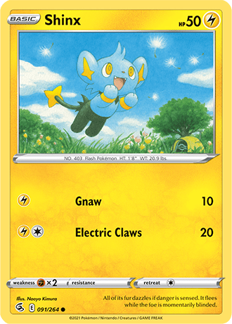 Shinx  91/264 Pokémon TCG Fusion Strike