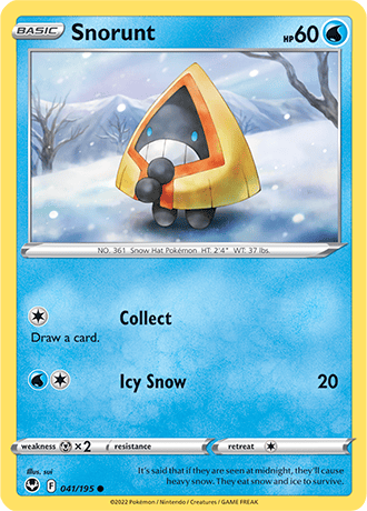 Snorunt  41/195 Pokémon TCG Silver Tempest