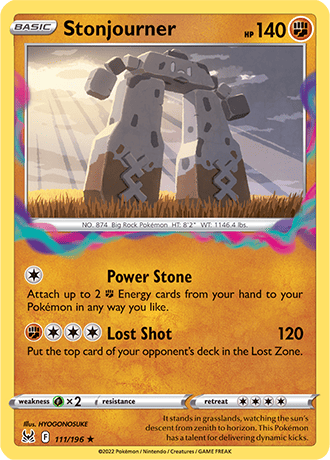 Stonjourner  111/196 Pokémon TCG Lost Origin