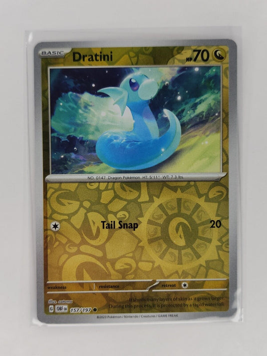 Dratini [Reverse Holo] 157/197 Pokémon TGC Obsidian Flames