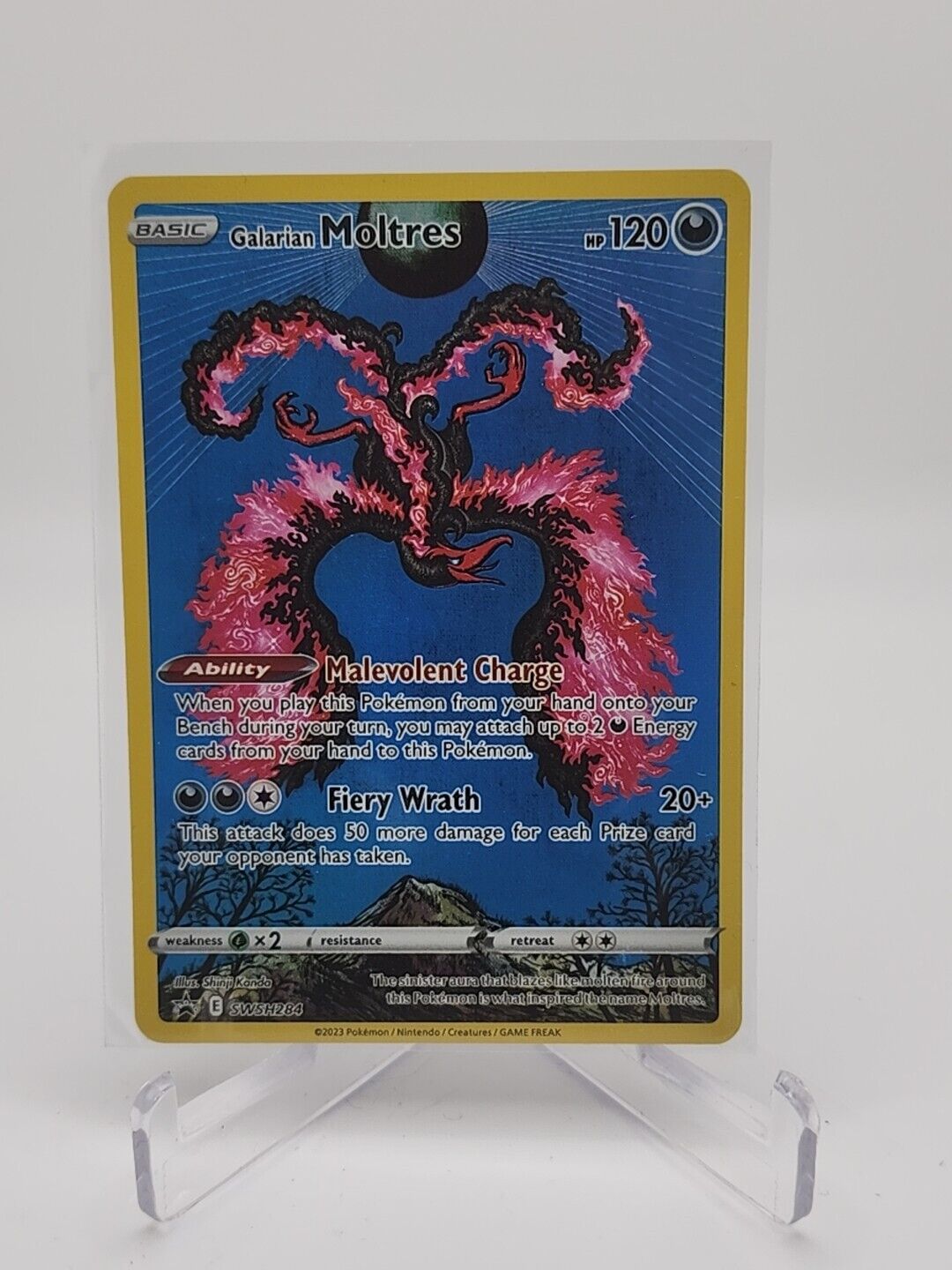 Glarian Moltres SWSH284 Black Star Promo Pokémon TGC Crown Zenith