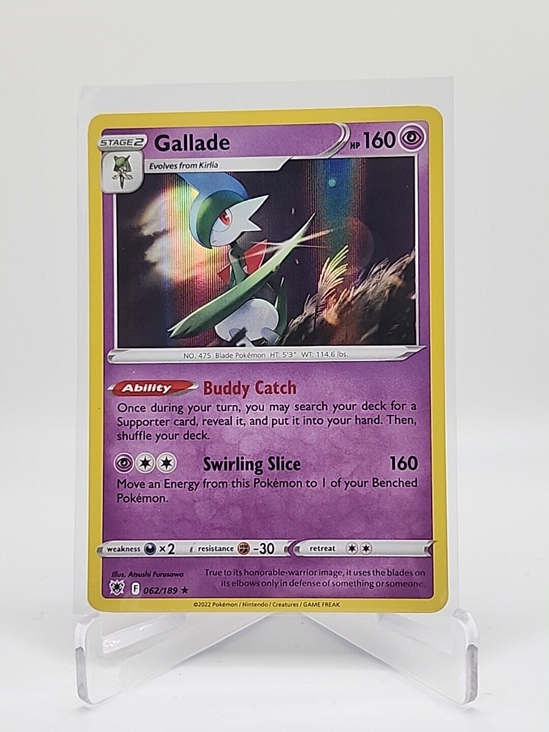 Gallade [Holo] 62/189 Pokémon TCG Astral Radiance