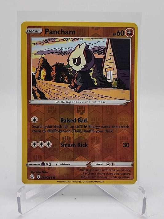 Pancham [Reverse Holo]  149/264 Pokémon TCG Fusion Strike