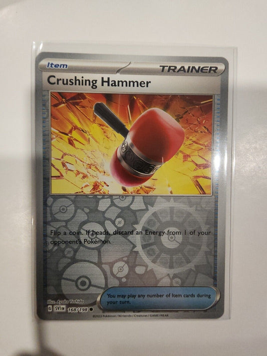 Crushing Hammer [Reverse Holo] 168/198 Pokémon TGC Scarlet & Violet