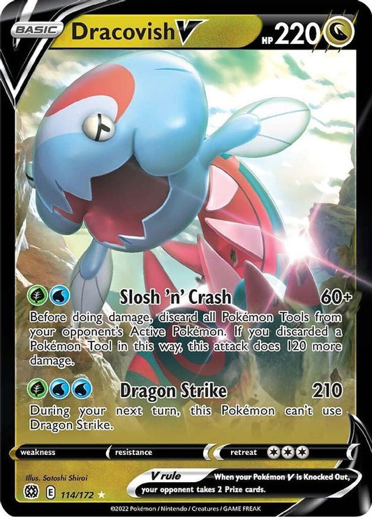 Dracovish V  114/172 Pokémon TCG Brilliant Stars