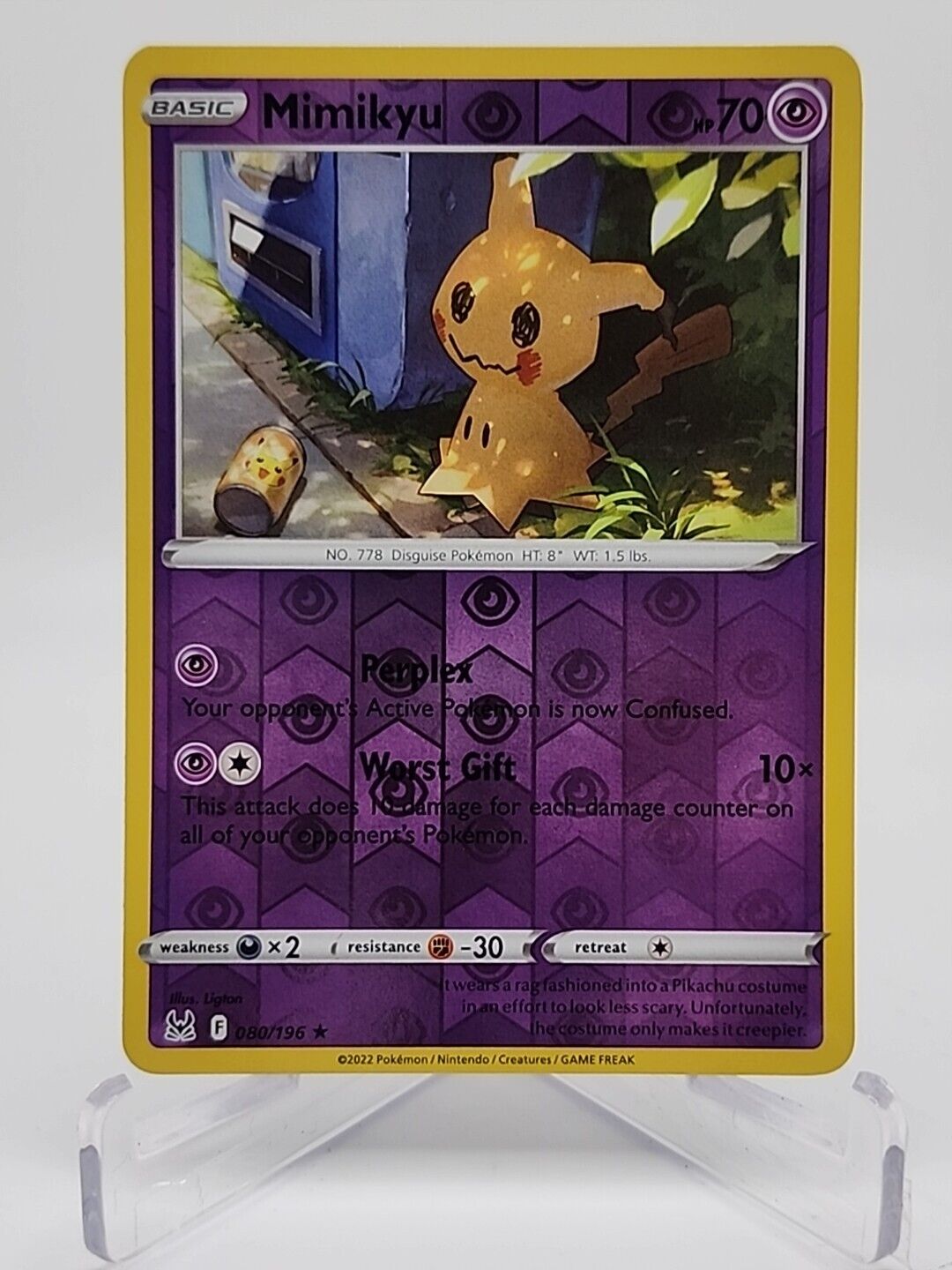 Mimikyu [Reverse Holo]  80/196 Pokémon TCG Lost Origin