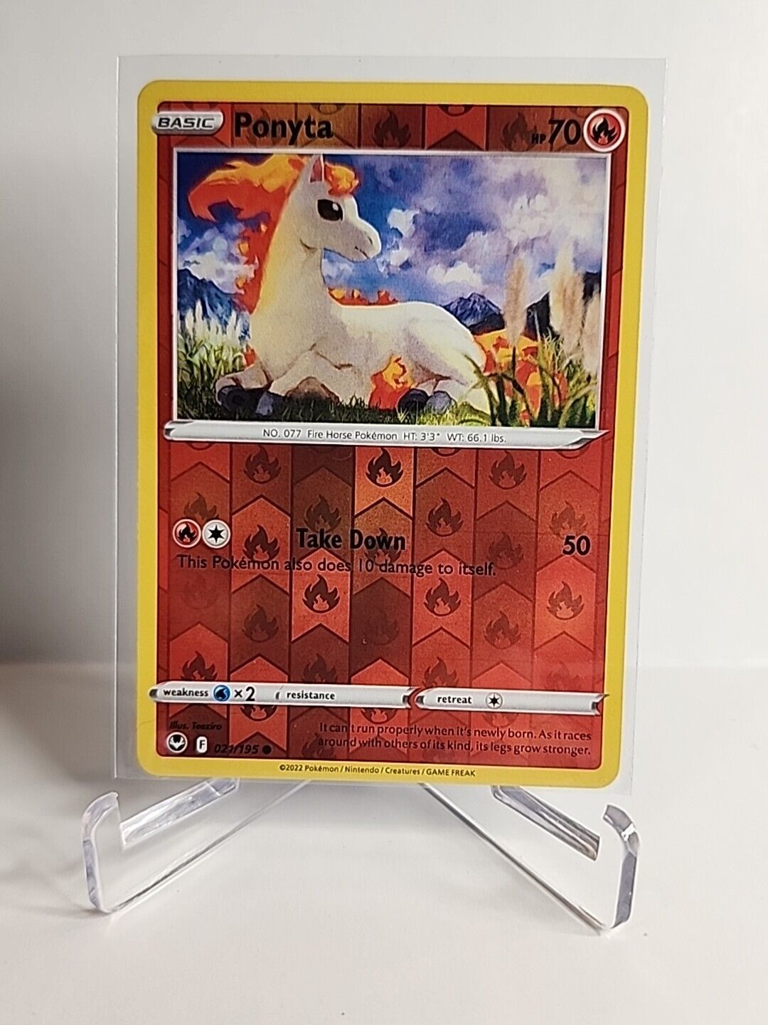 Ponyta [Reverse Holo] 21/195 Pokémon Cards Silver Tempest