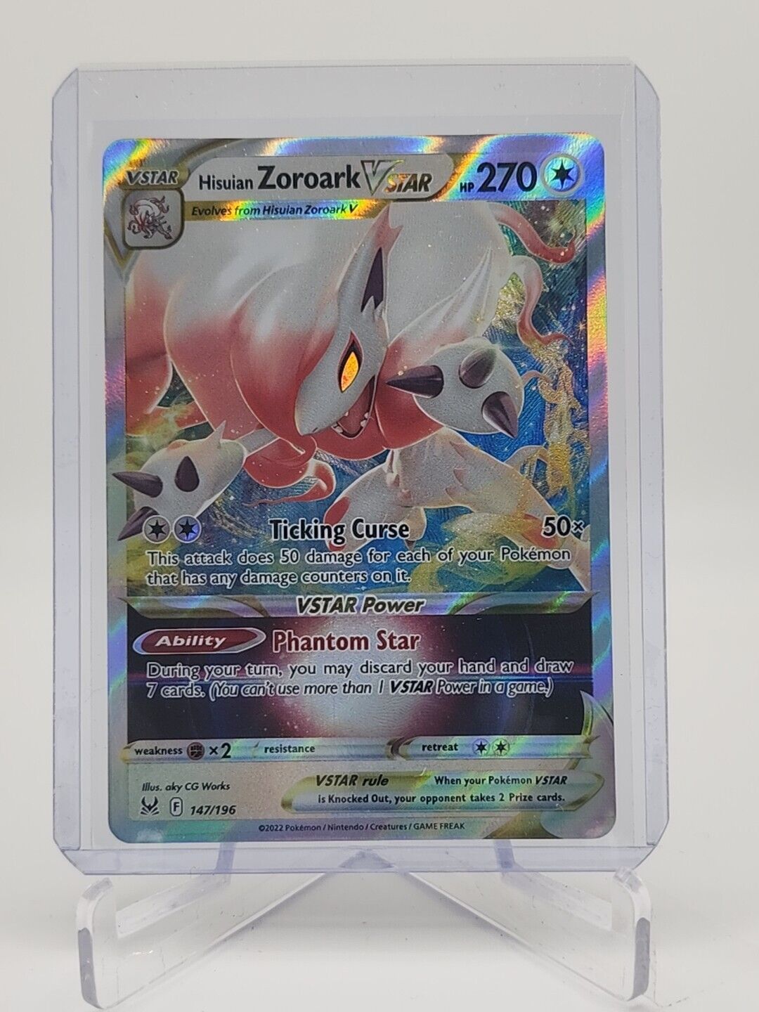 Hisuian Zoroark VSTAR  147/196 Pokémon TCG Lost Origin