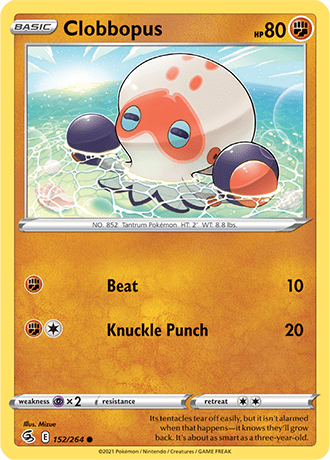 Clobbopus [Reverse Holo]  152/264 Pokémon TCG Fusion Strike