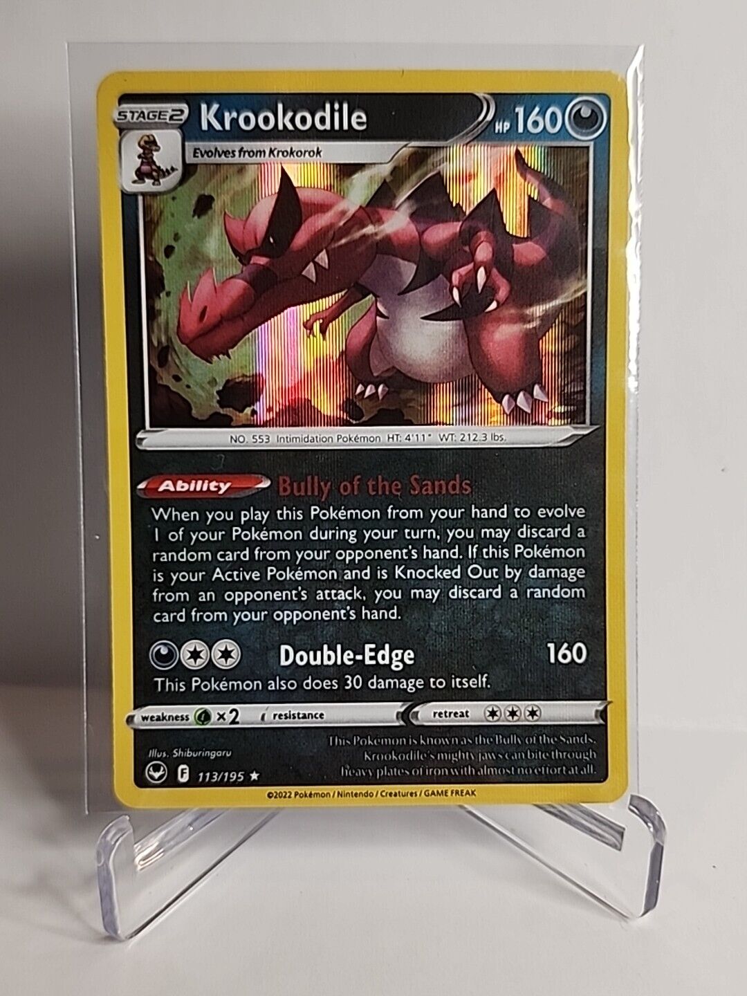 Krookodile [Holo] 113/195 Pokémon Cards Silver Tempest